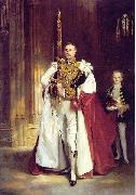 John Singer Sargent carrying the Sword of State at the coronation of Edward VII of the United Kingdom oil